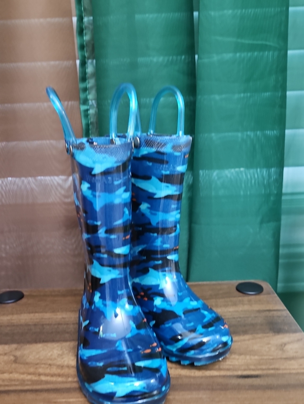 Western Chief Kids Blue Camo Rain & Snow Boots